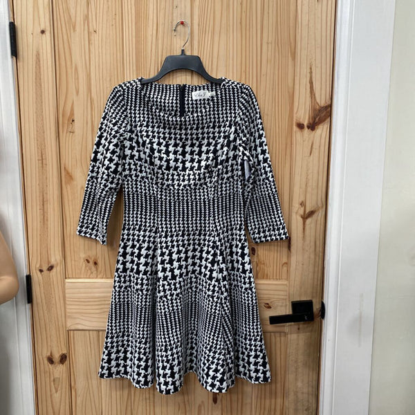 WOMENS ELIZA J BLK/WHITE CASUAL DRESS 8