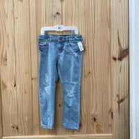 GIRLS LUCKY BRAND LT DENIM DIST. JEANS 4/5