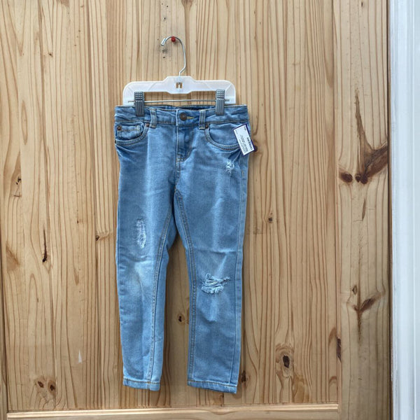 GIRLS LUCKY BRAND LT DENIM DIST. JEANS 4/5