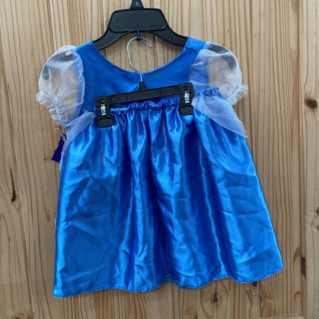 GIRLS DISNEY 2PC COSTUME LT BLUE 4/6