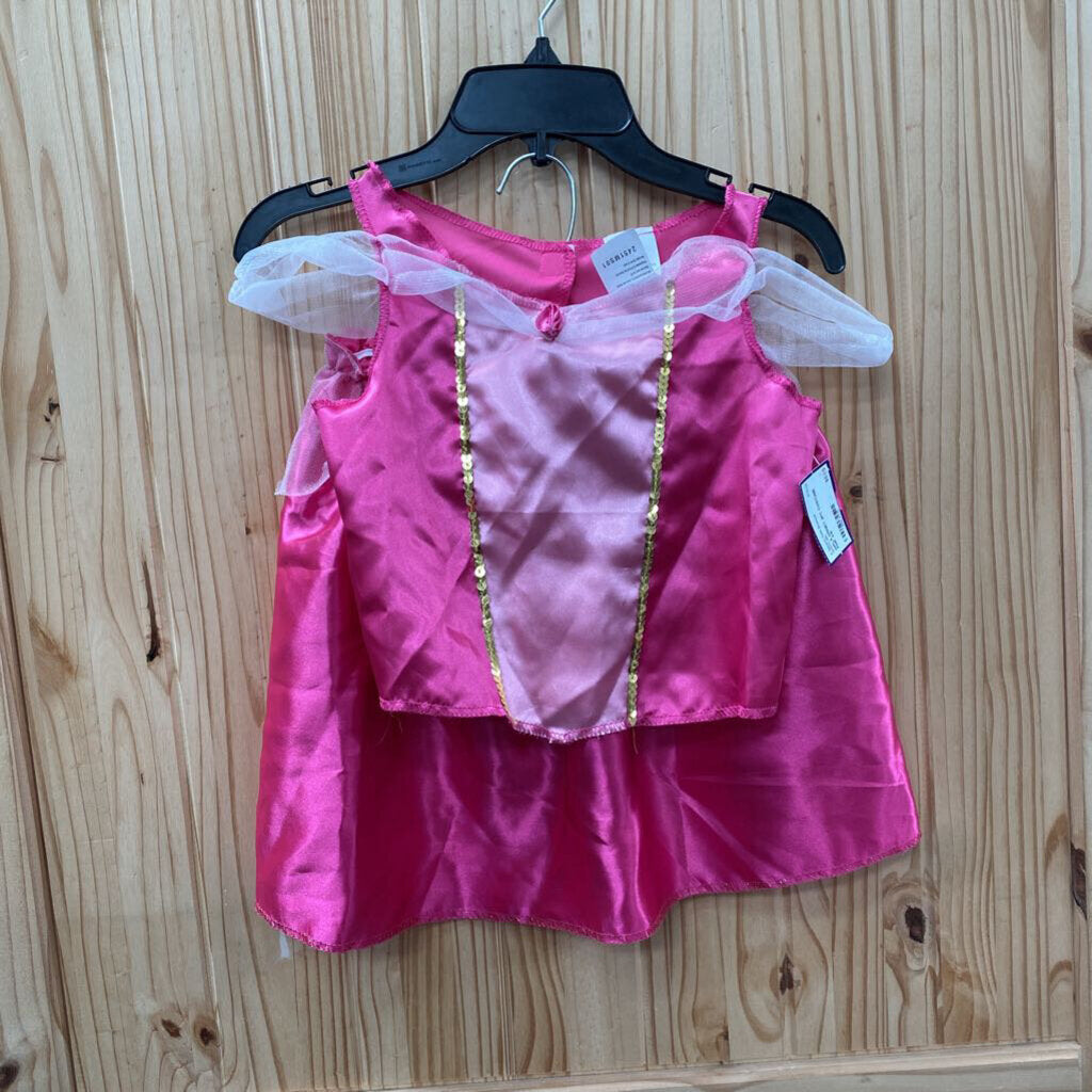 GIRLS DISNEY 2PC COSTUME PINK 4/6
