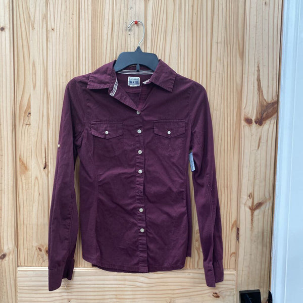 WOMENS CONVERSE MAROON SHIRT XS