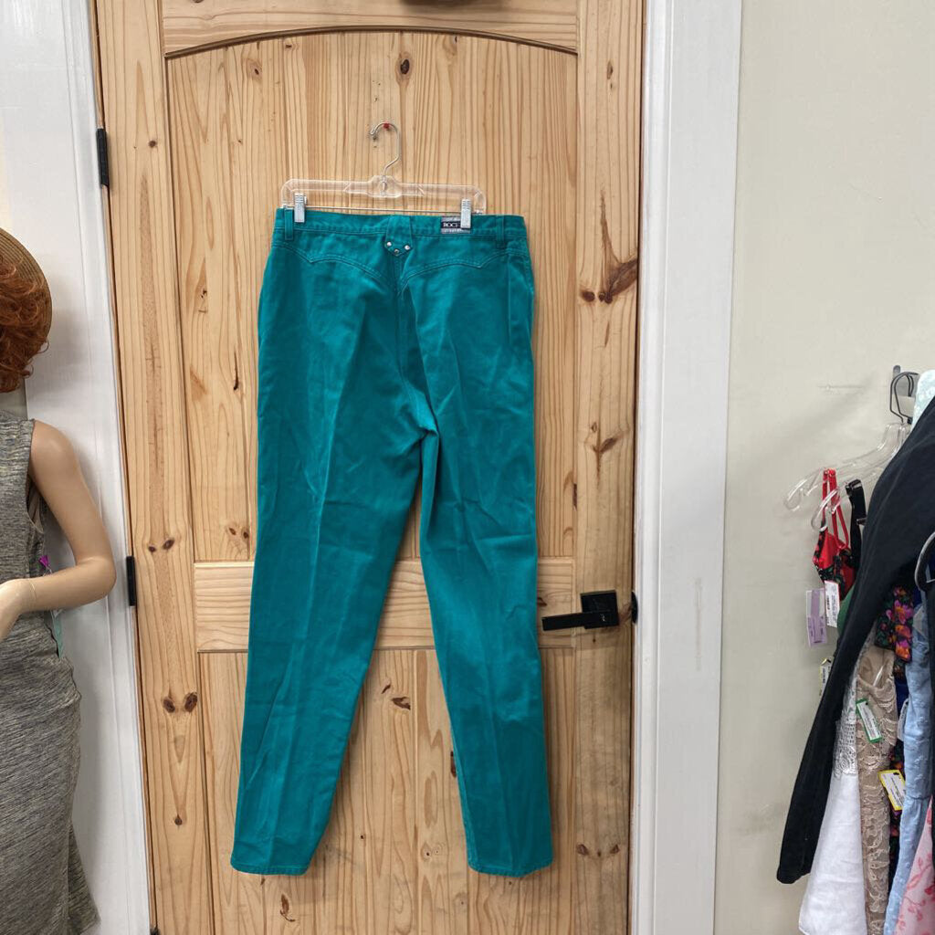 WOMENS VINTAGE ROCKIES TURQUOISE JEANS 17/18