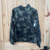 BOYS UNDER ARMOUR HOODIE OLIVE GREEN/BLK YLG 12