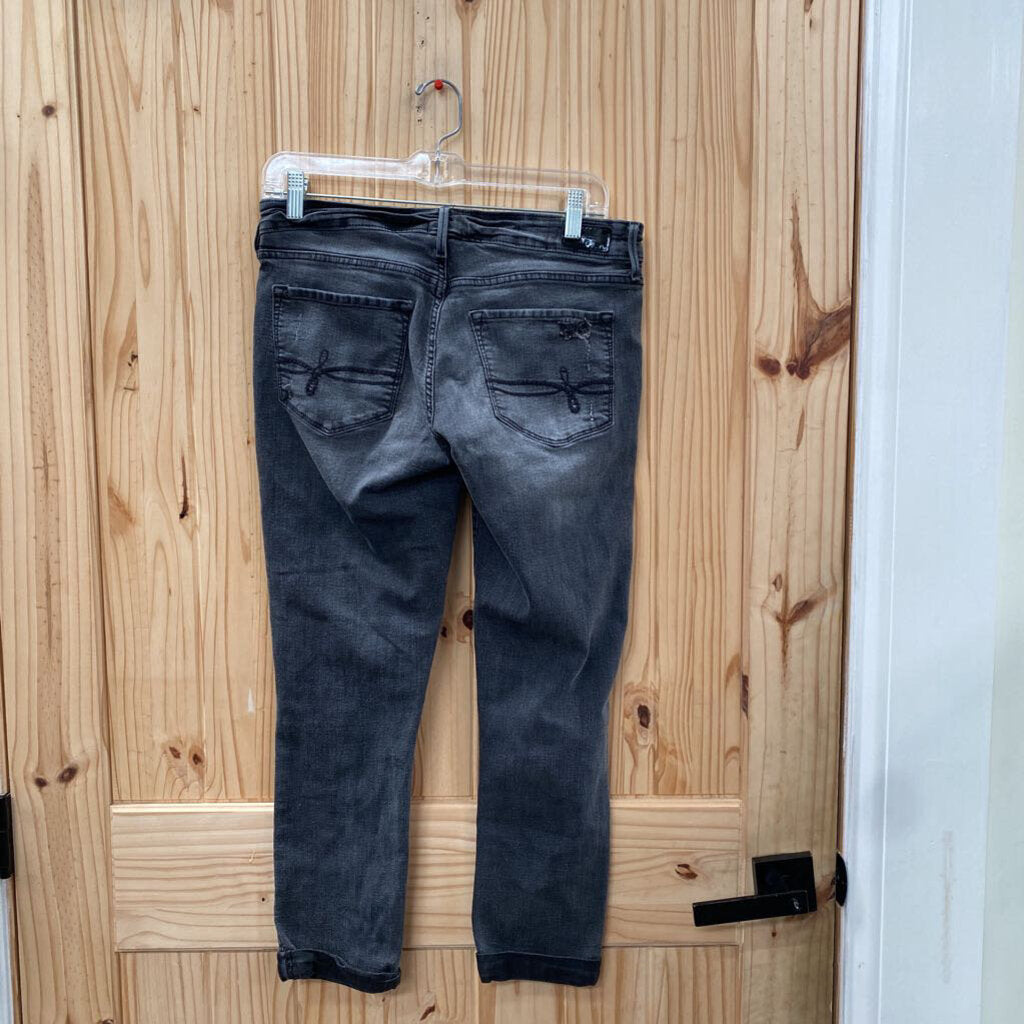 WOMENS DENIZEN BLK DENIM JEANS 9