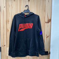 MENS PUMA HOODIE BLK/RED 2X