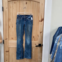WOMENS SILVER DENIM JEANS 26