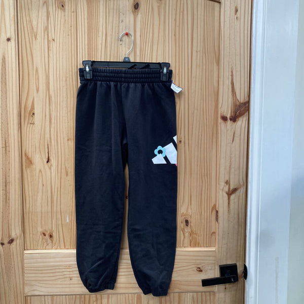 GIRLS ADIDAS BLK SWEATPANTS M 10/12