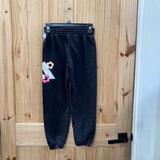 GIRLS ADIDAS BLK SWEATPANTS M 10/12