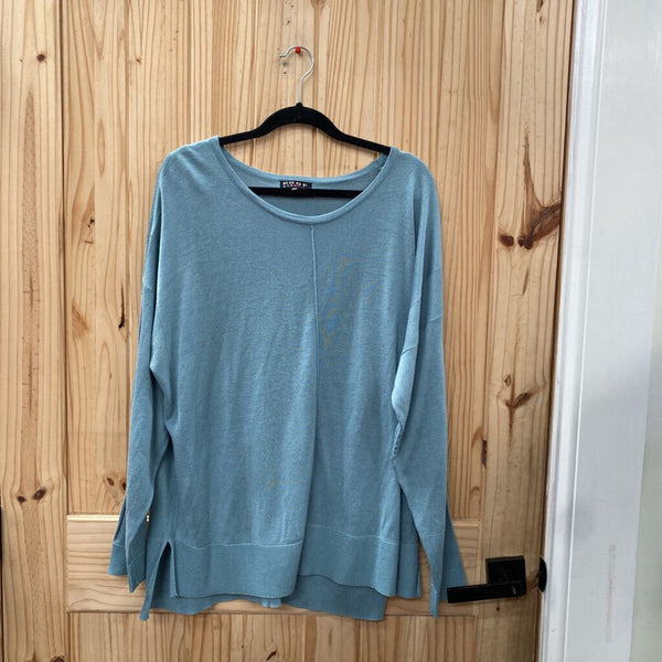 WOMENS POFF TEAL CASUAL TOP 2X
