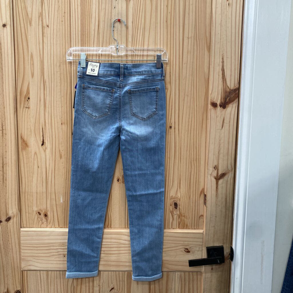 GIRLS REVERY LT DENIM JEANS 10 NWT
