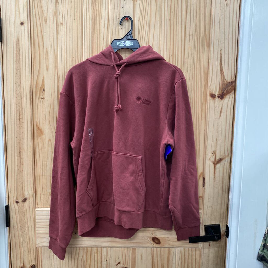 MENS ALPINE DESIGN DK RUST HOODIE L NWT