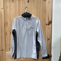 COLUMBIA PULLOVER LT GREY/DK GREY M