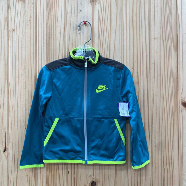 BOYS NIKE JACKET DK TEAL/BLK/ NEON YELLOW 2T