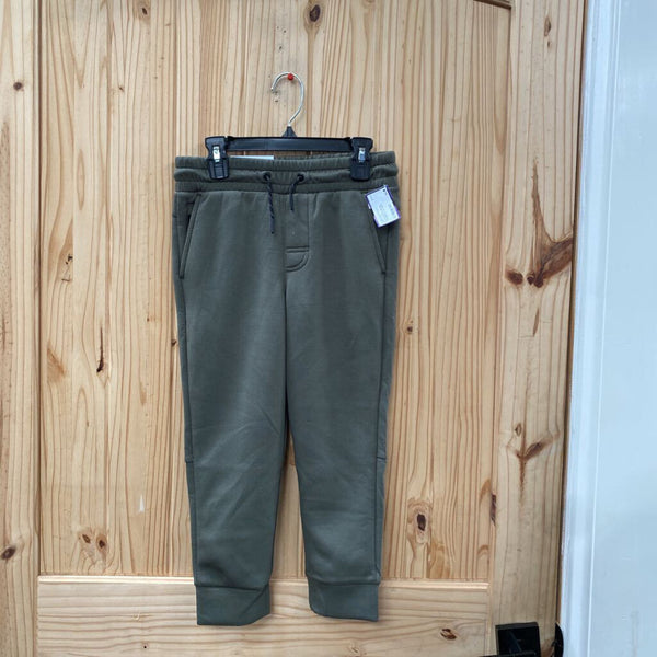 BOYS OLIVE GREEN JOGGERS S 6/7 NWT