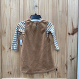 GIRLS TAHARI 2PC SET TAUPE/IVORY 4T