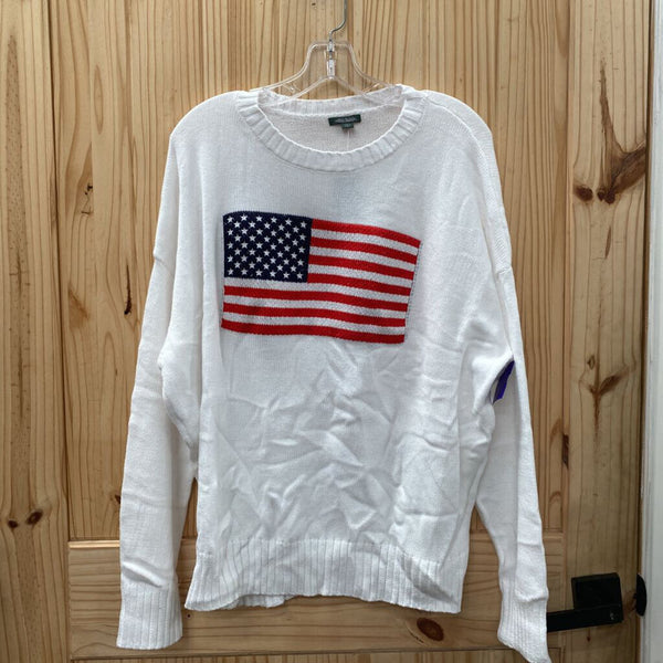 WOMENS WILD FABLE USA FLAG SWEATER SIZE LARGE