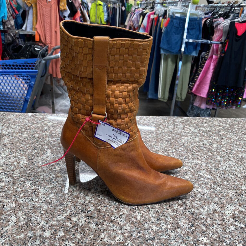 WOMENS TAN CASUAL BOOTS