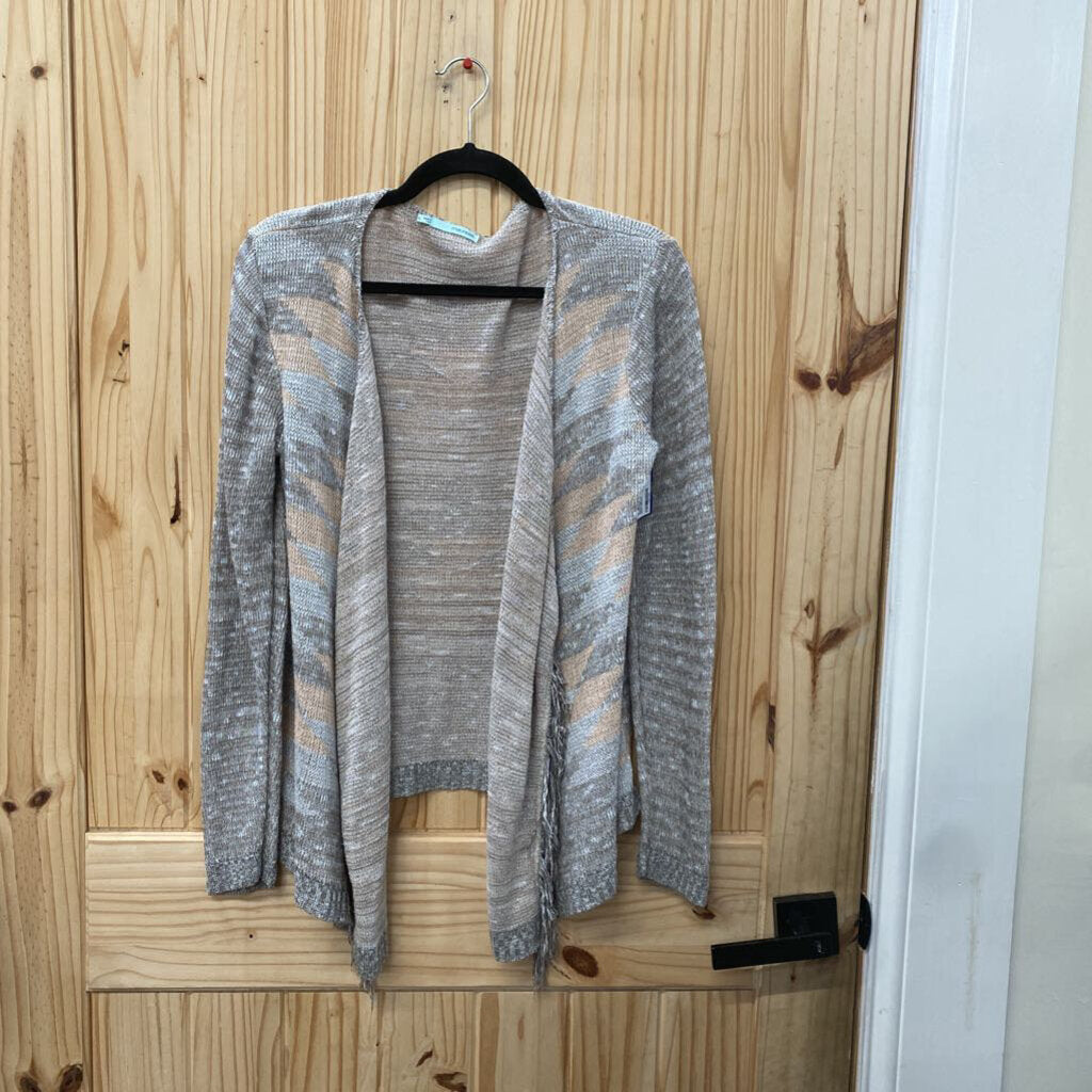 WOMENS MAURNICES SWEATER CARDIGAN GREY/PEACH L
