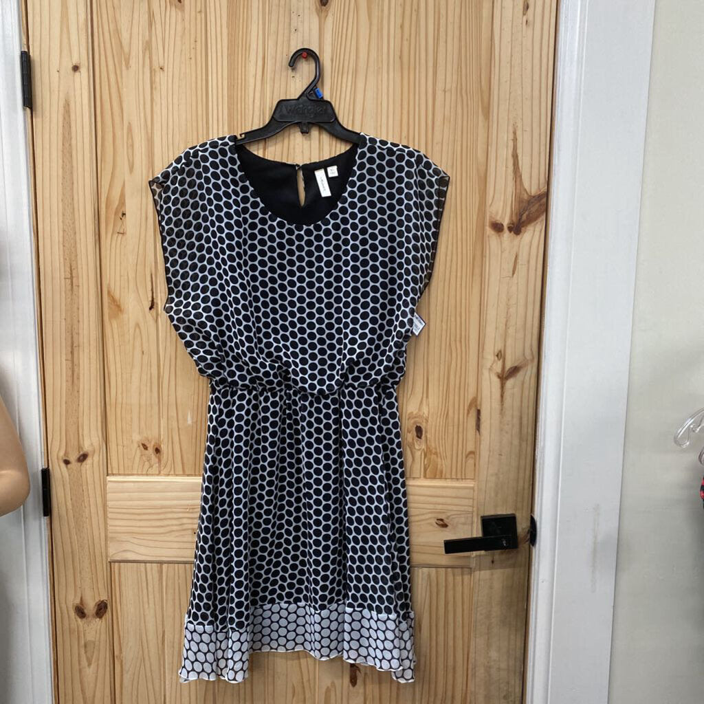 WOMENS TACERA CASUAL SL DRESS BLK/WHITE XL