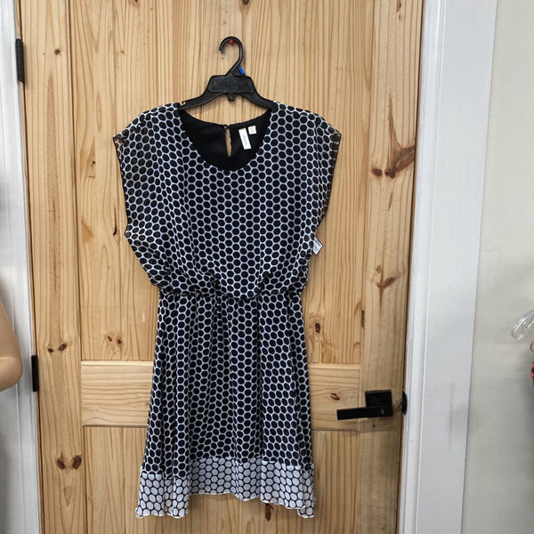 WOMENS TACERA CASUAL SL DRESS BLK/WHITE XL