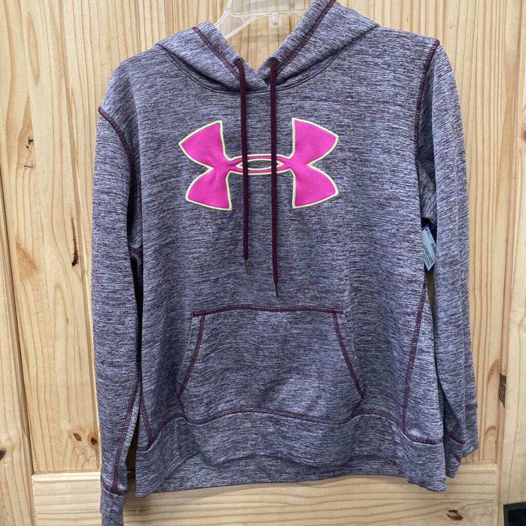 WOMENS UNDER ARMOUR HOODIE WINE/PINK M