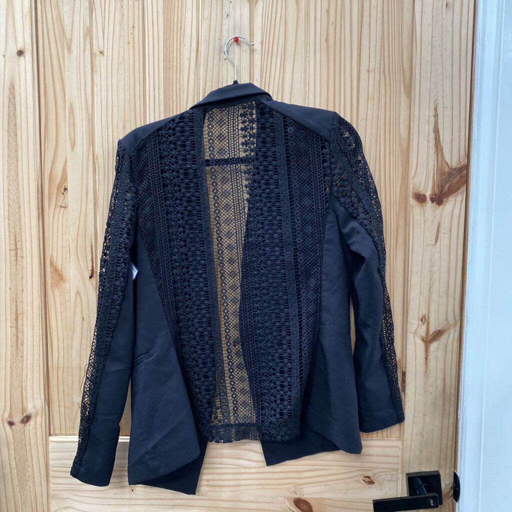 WOMENS XOXO BLACK CASUAL BLAZER L