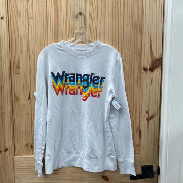 WOMENS WRANGLER WHITE/MULTI COLOR SWEATSHIRT M