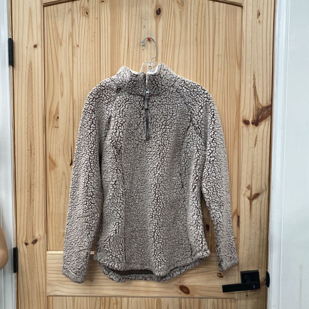 WOMENS COZY SHERPA LT BROWN L