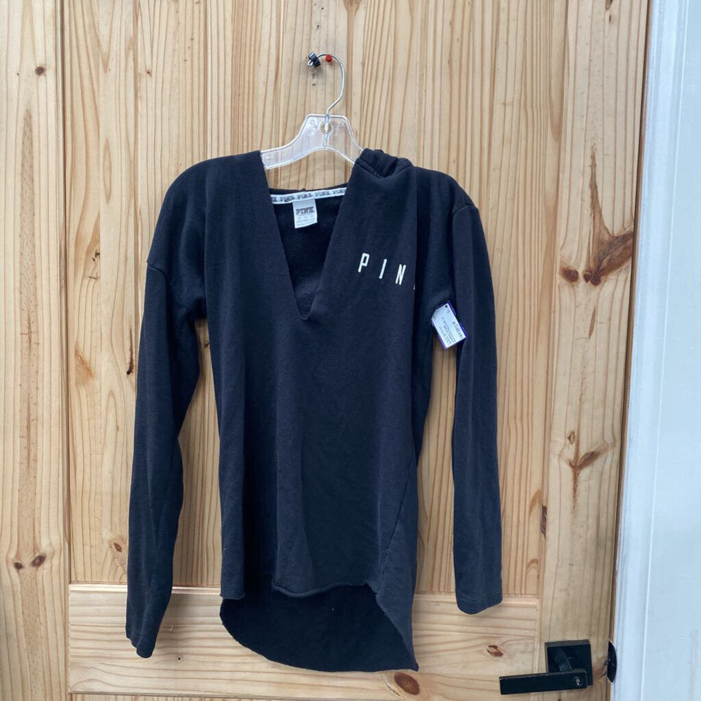 WOMENS VS PINK BLK/WHITE PULLOVER XS