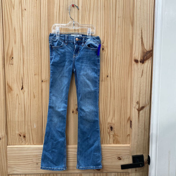 GIRLS ABERCROMBIE KIDS LT DENIM JEANS 7/8