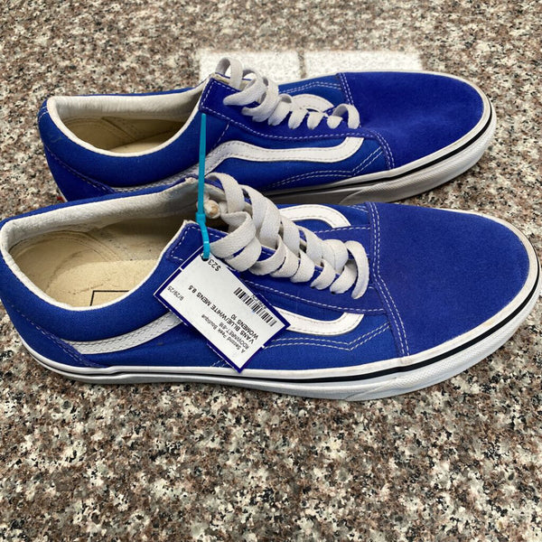 VANS BLUE/WHITE MENS 8.5 WOMENS 10
