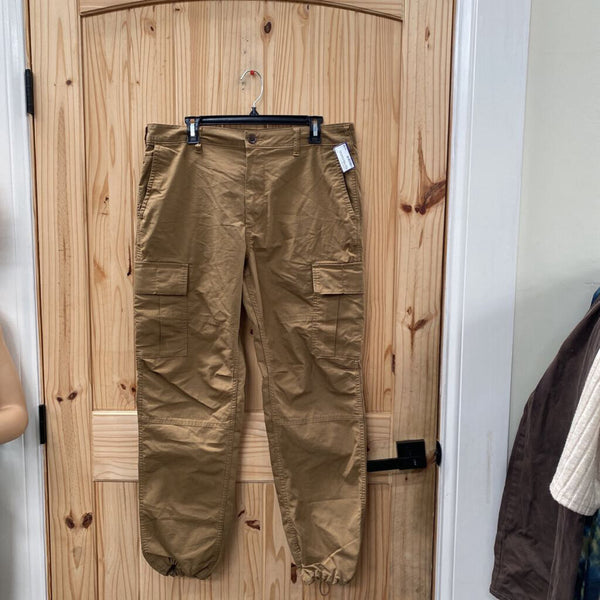 MENS AMERICAN EAGLE DK TAUPE CARGO PANTS 34X34