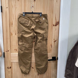 MENS AMERICAN EAGLE DK TAUPE CARGO PANTS 34X34