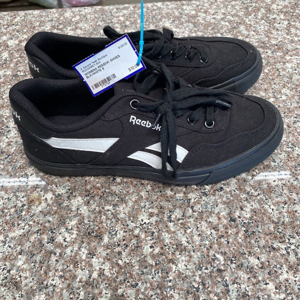 WOMENS REEBOK SHOES BLK/WHITE 8