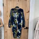 WOMENS FASHIONOVA 2PC SET GREEN/BLUE/WHITE LOS ANGELES 1X