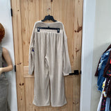 WOMENS SHEIN LT TAUPE 2PC SET 0XL