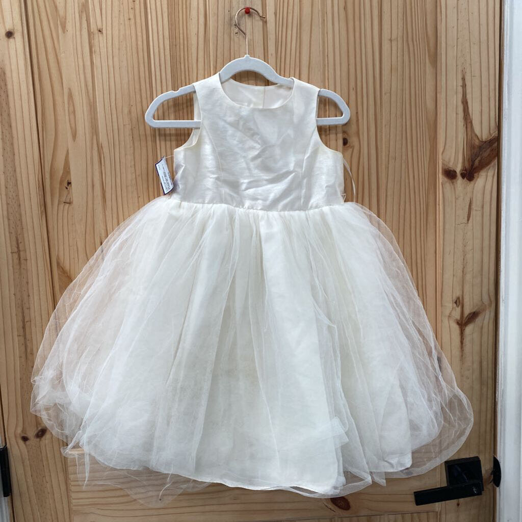 GIRLS DAVID'S BRIDAL FLOWER GIRL DRESS IVORY 5