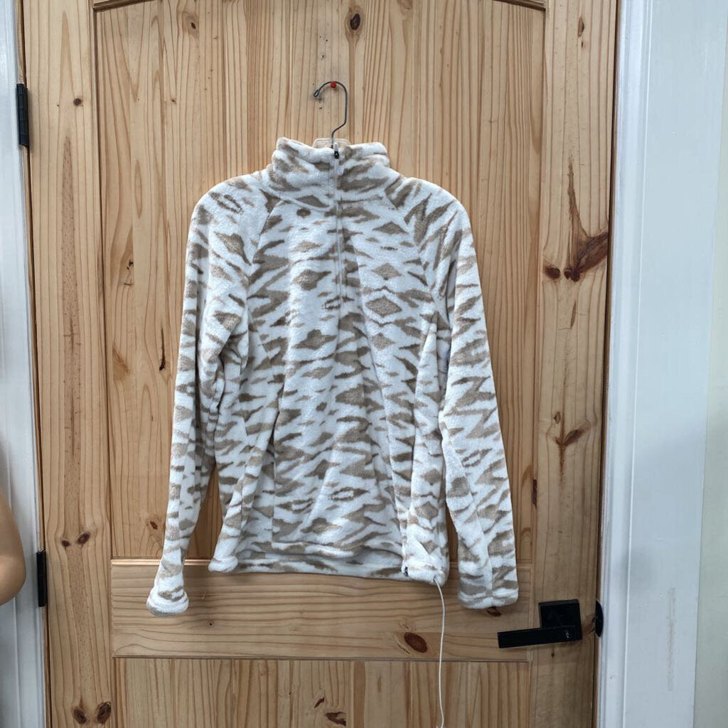 WOMENS EDDIE BAUER PULLOVERTAN/WHITE S