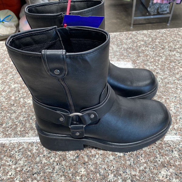 WOMENS JELLPOP BLK ANKLE BOOTS 8.5 NEW