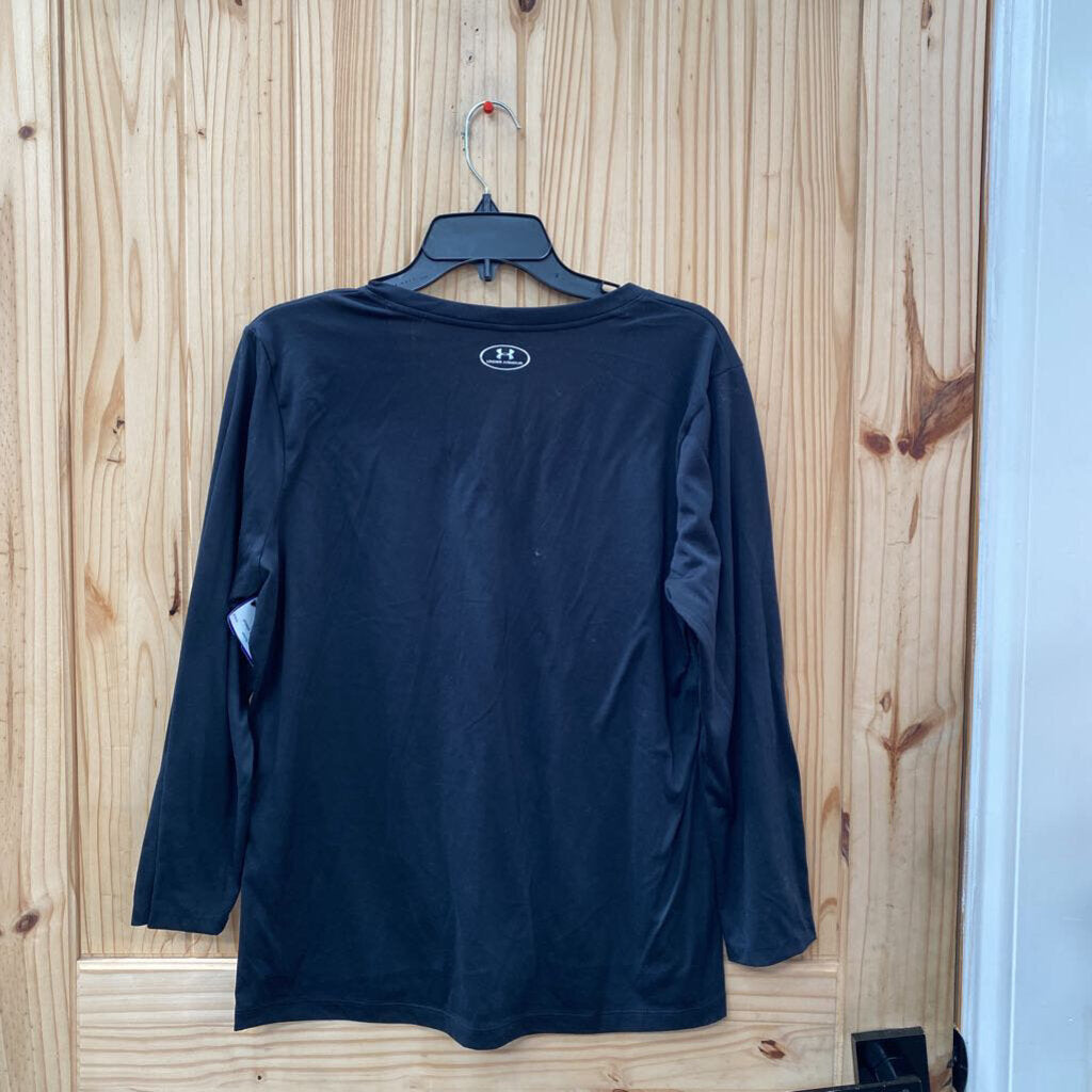 WOMENS UNDER ARMOUR LS BLK SHIRT XL