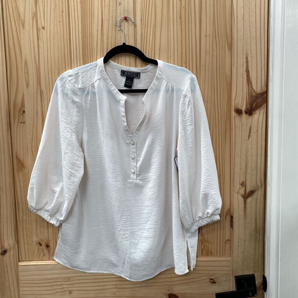 WOMENS NYCC WHITE CASUAL TOP L
