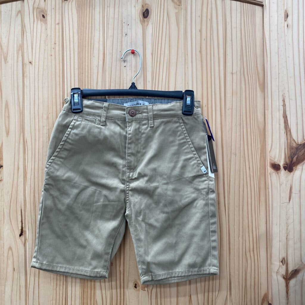 BOYS QUIKSILVER TAN SHORTS 10 NWT