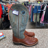MENS ARIAT BOOTS LT GREEN/CHESTNUT 8D LIKE NEW