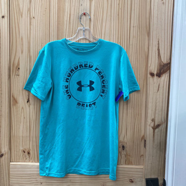 BOYS ONE HUNDRED PERCENT BEAST TEAL SHIRT YXL 14