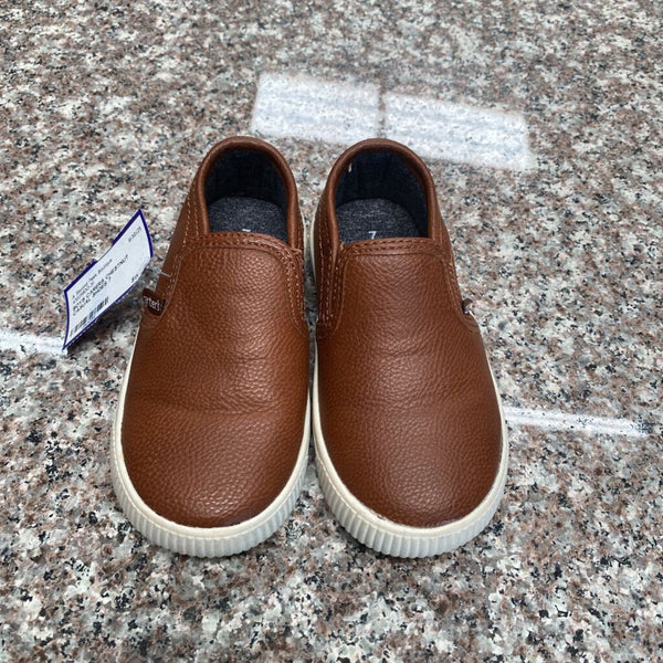 BOYS CARERS CHESTNUT CASUAL SHOES 7