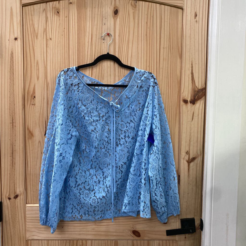 WOMENS SKY BLUE CASUAL TOP XXL