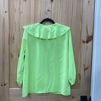 WOMENS NEON GREEN CASUAL TOP XL
