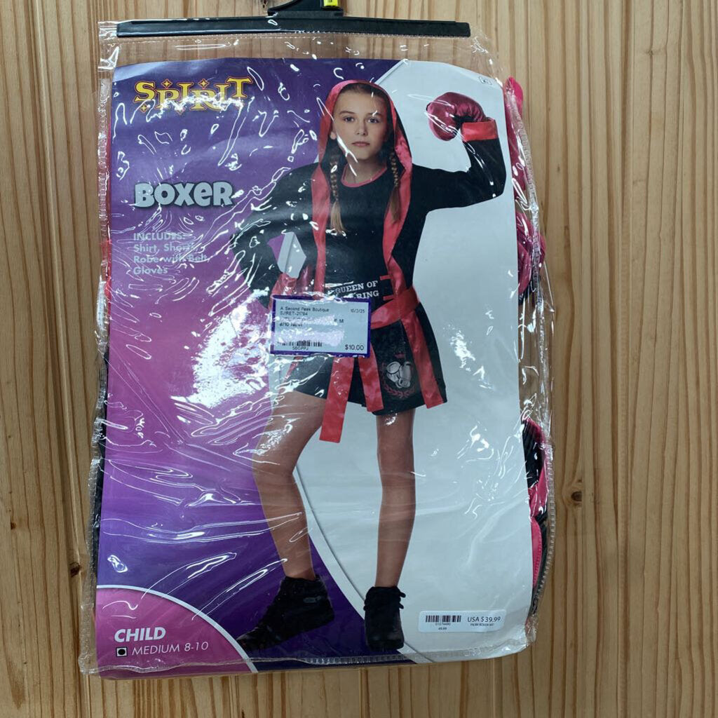 GIRL BOXER COSTUME M 8/10 NEW