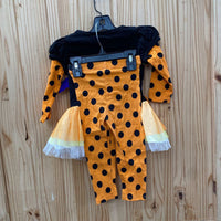 GIRLS BONNIE BABY 2PC SET BOO ORANGE/YELLOW/BLK 18M